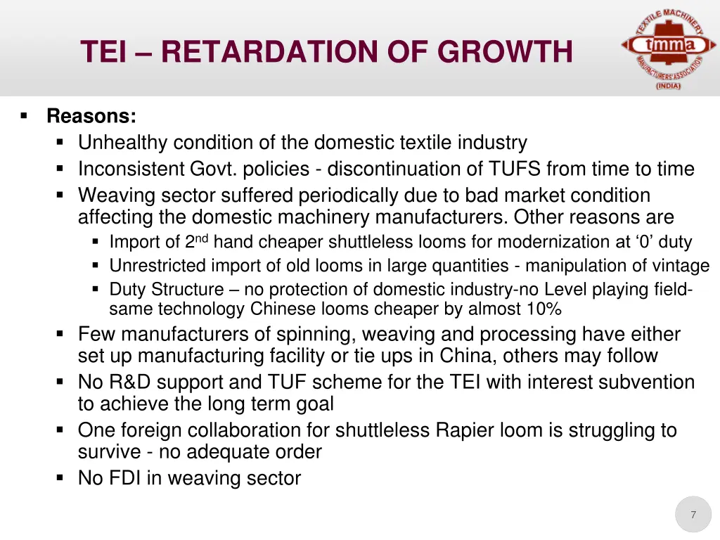 tei retardation of growth