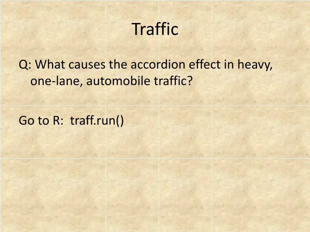 traffic