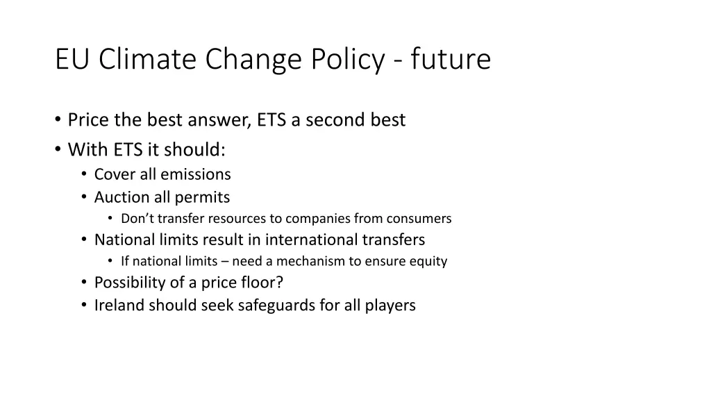 eu climate change policy future