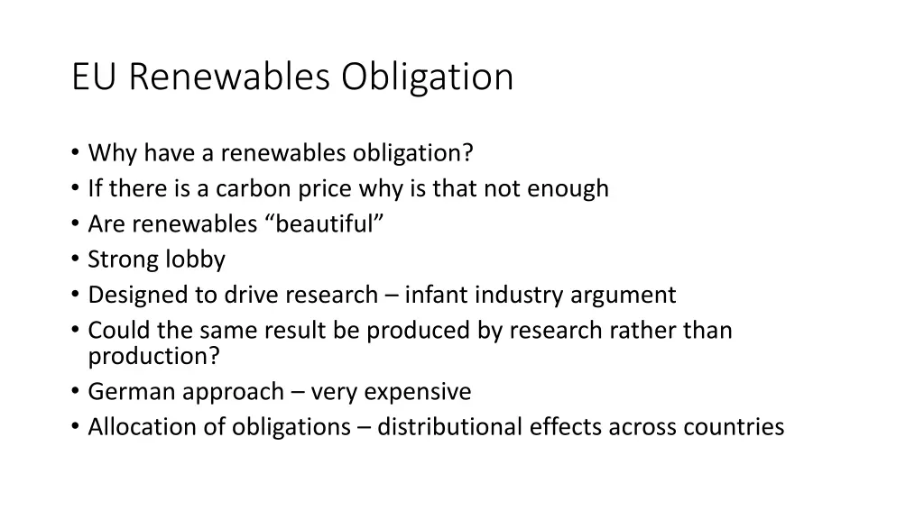 eu renewables obligation