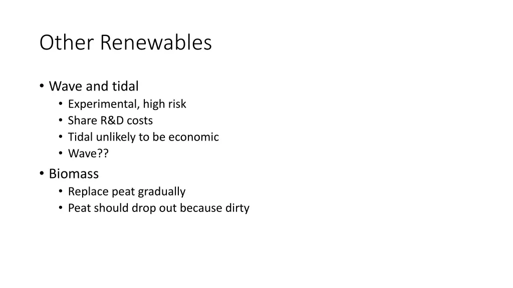 other renewables