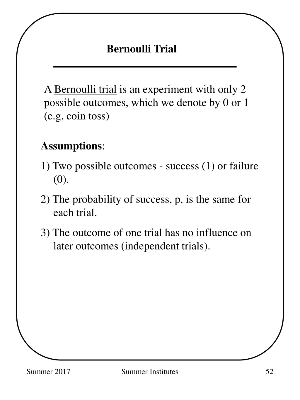 bernoulli trial