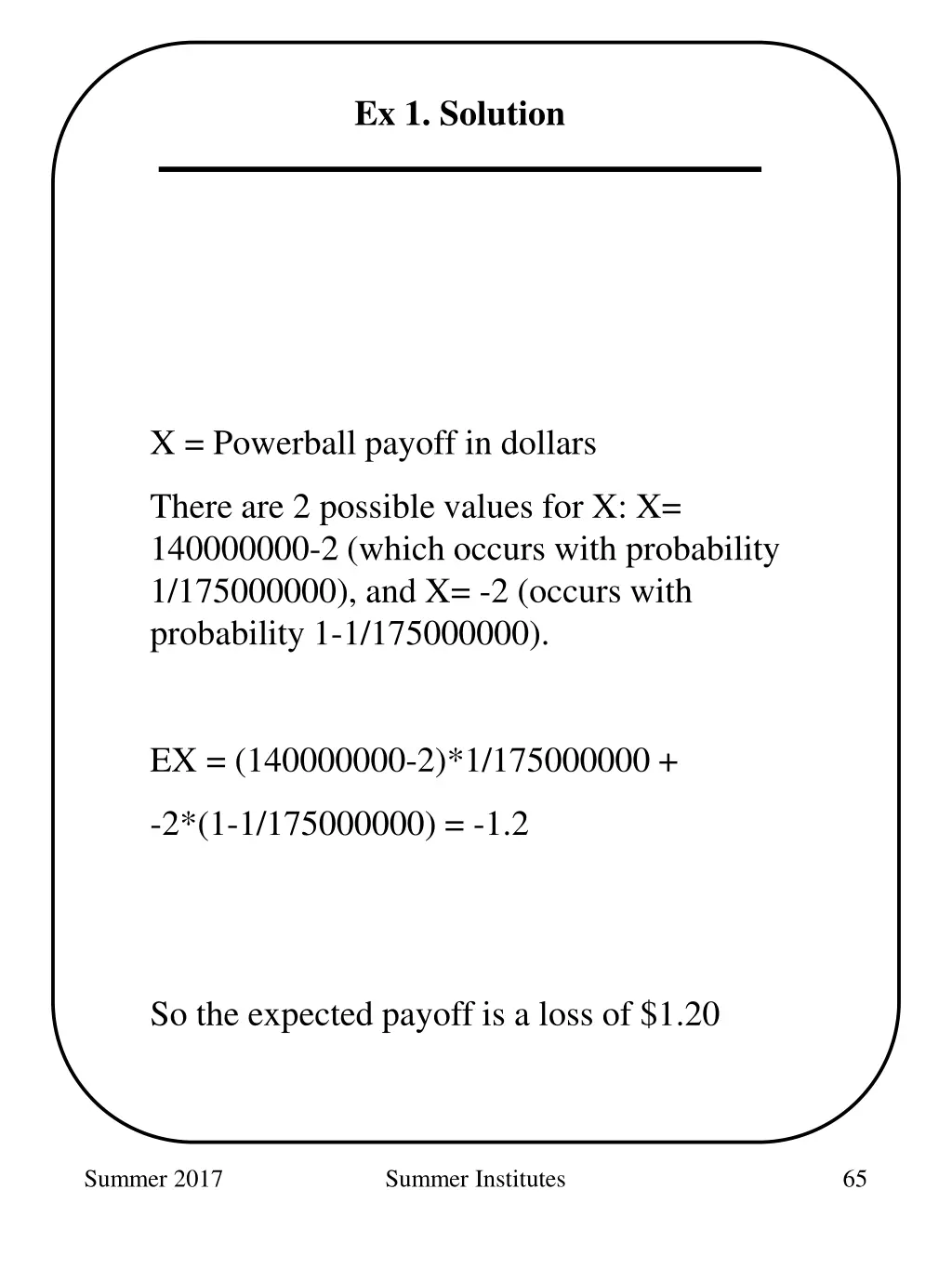 ex 1 solution