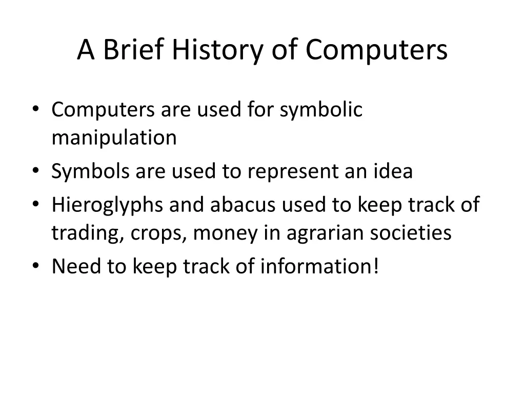 a brief history of computers