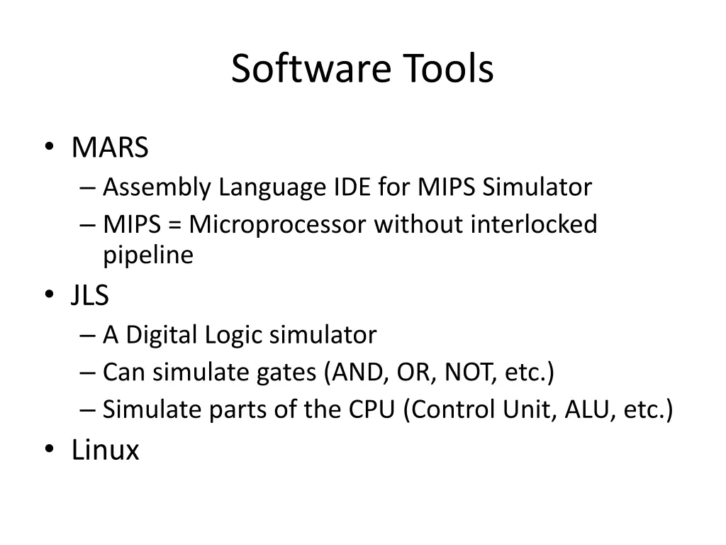 software tools