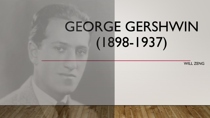 george gershwin 1898 1937