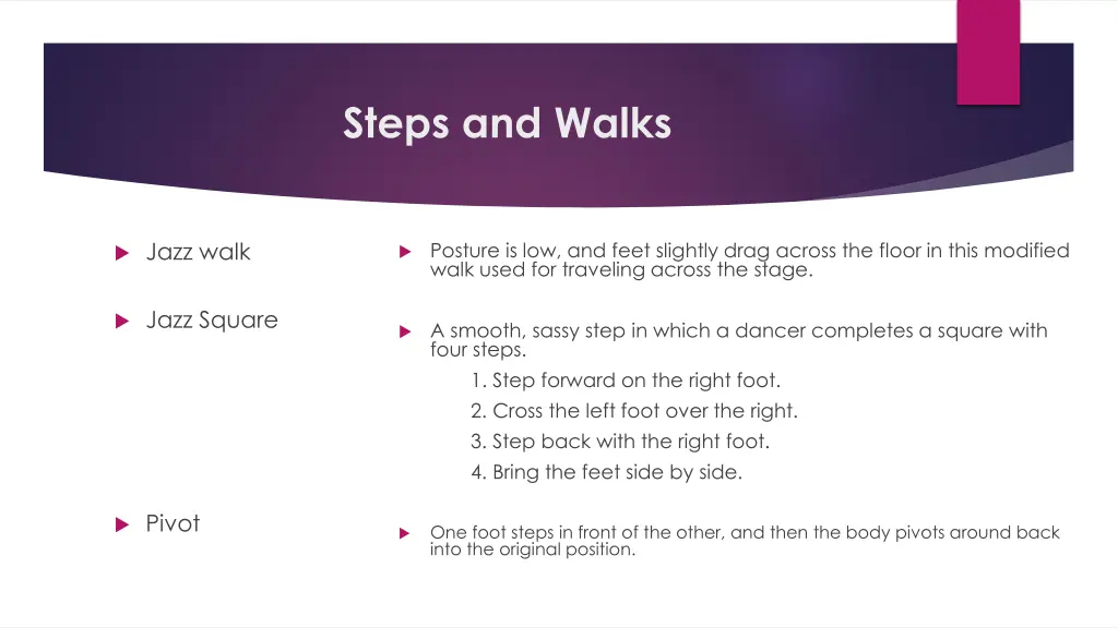 steps and walks
