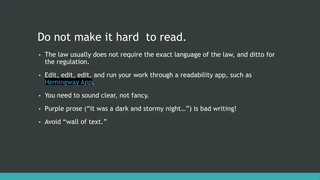 do not make it hard to read 1