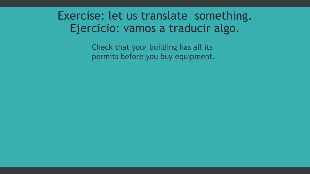 exercise let us translate something ejercicio 3