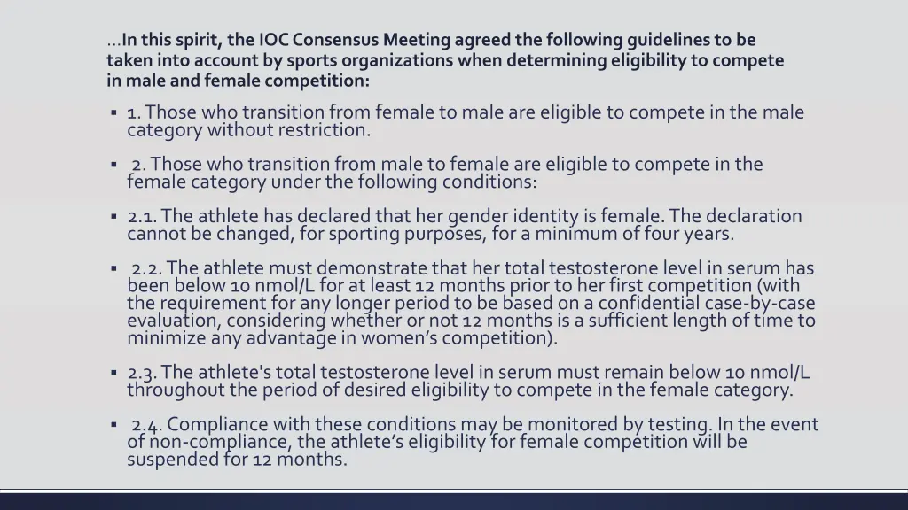 in this spirit the ioc consensus meeting agreed