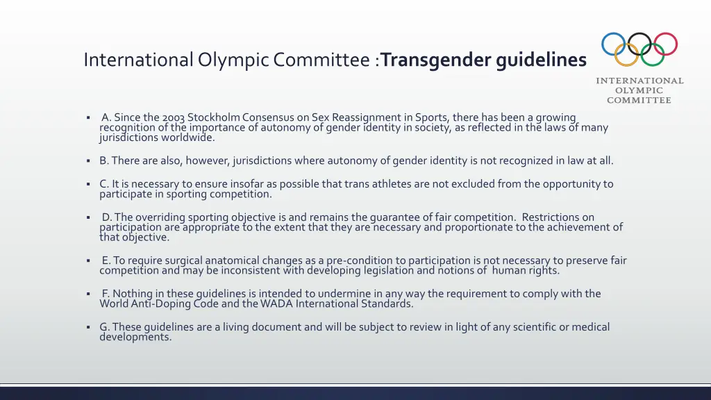 international olympic committee transgender