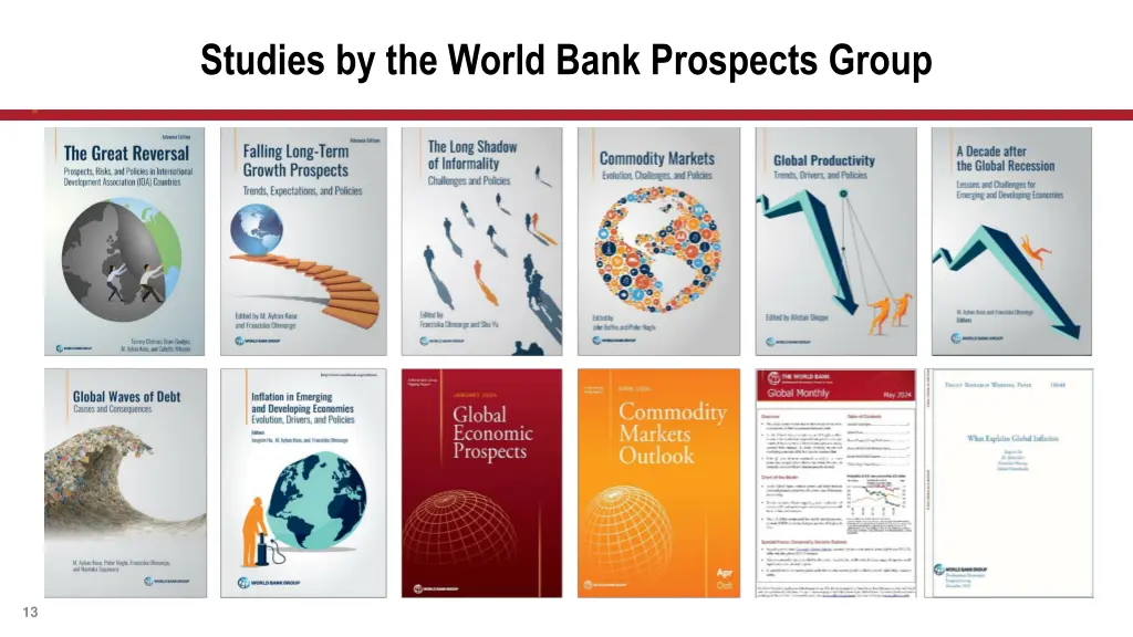 studies by the world bank prospects group