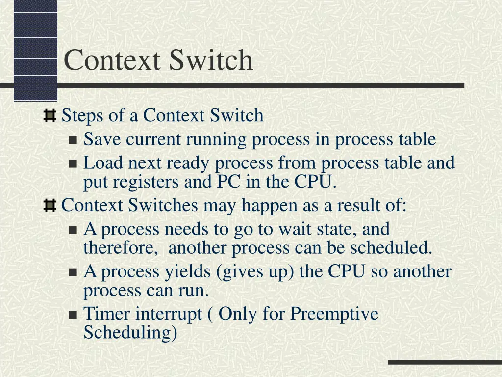 context switch