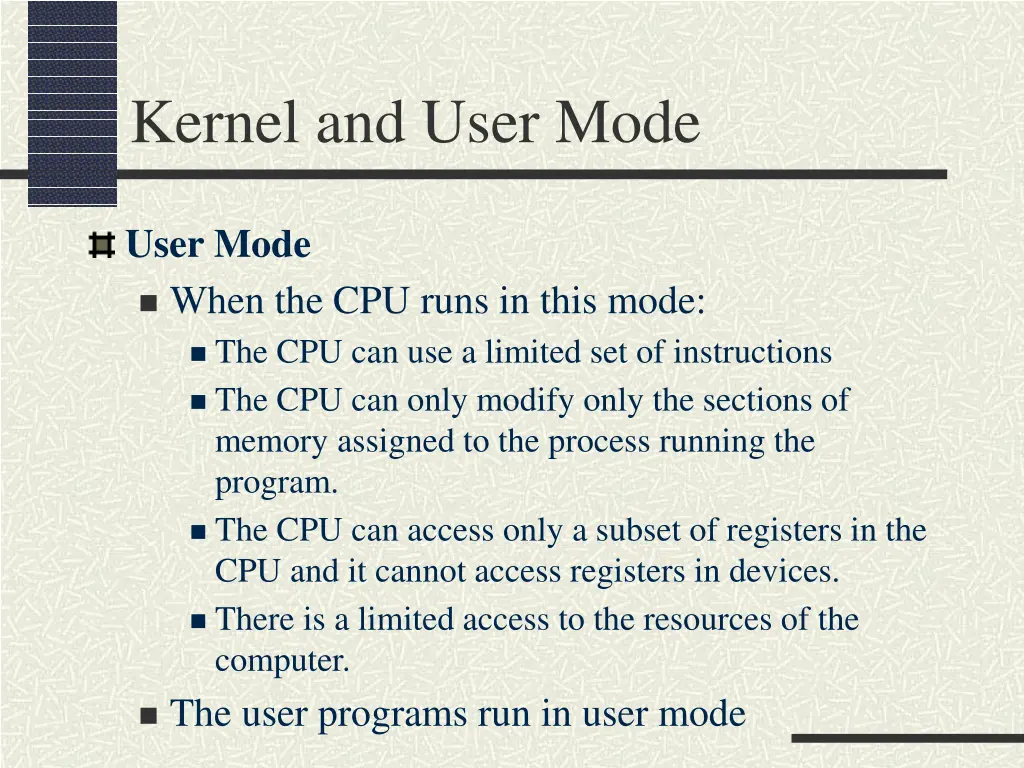 kernel and user mode 1
