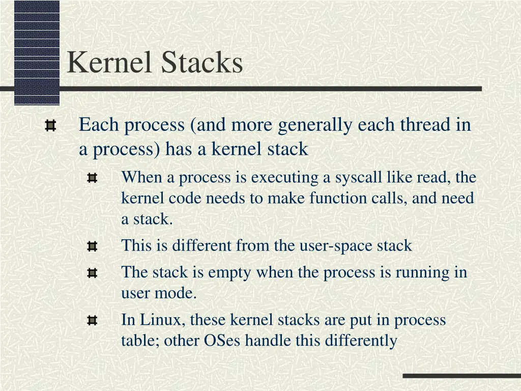 kernel stacks