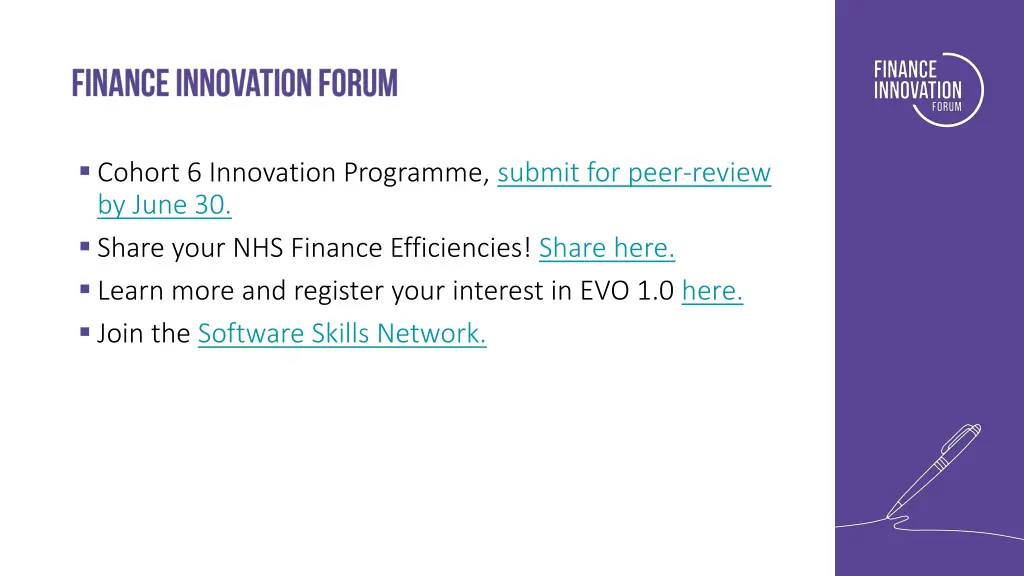 cohort 6 innovation programme submit for peer