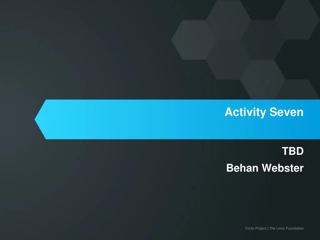 activity seven
