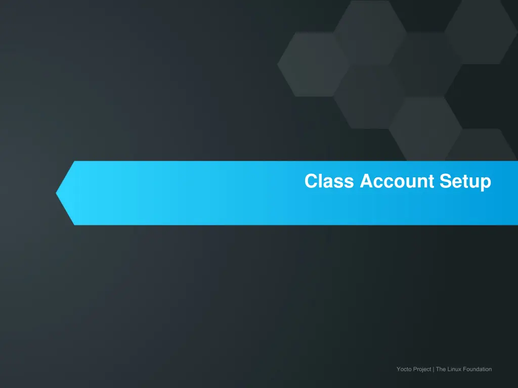 class account setup