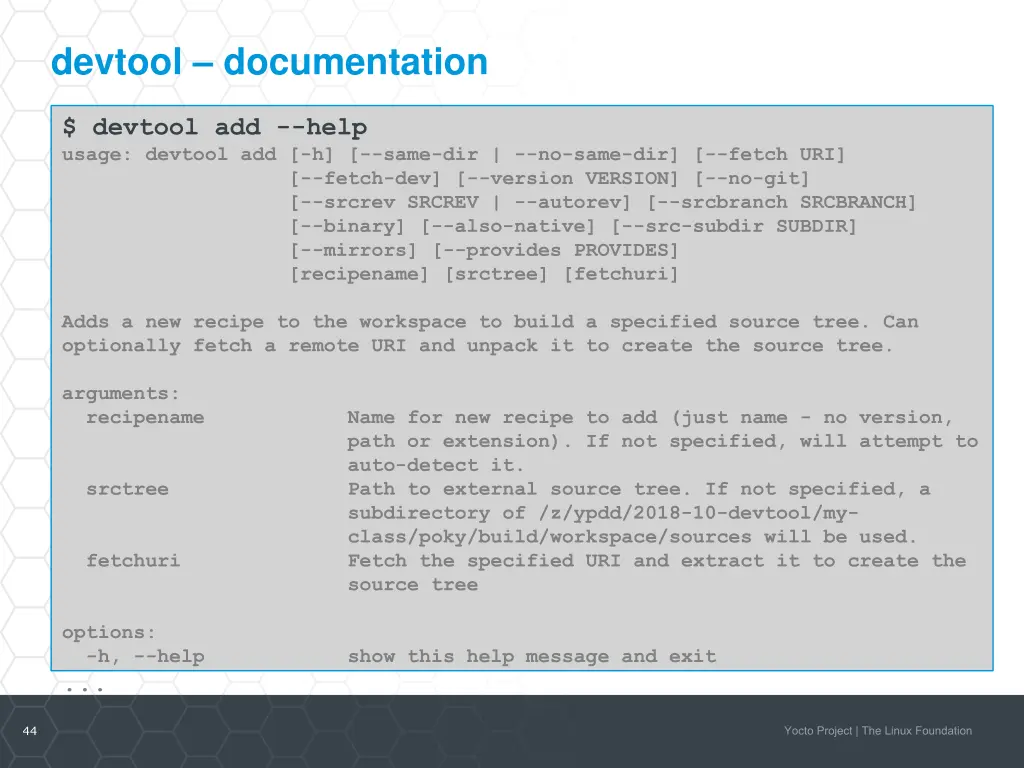 devtool documentation 3