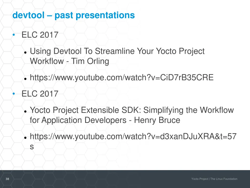 devtool past presentations