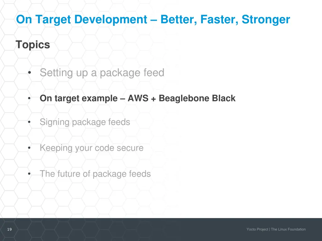 on target development better faster stronger 1