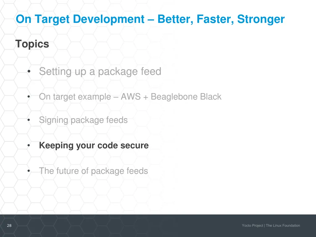 on target development better faster stronger 3