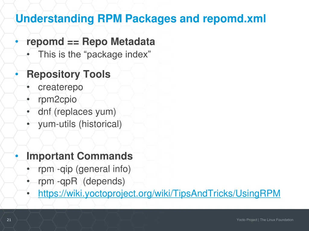 understanding rpm packages and repomd xml