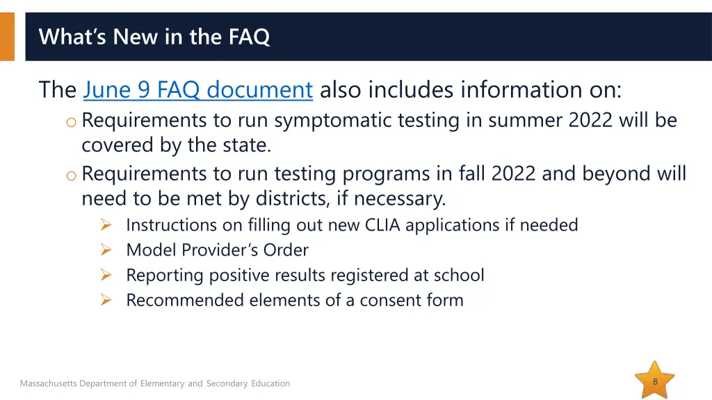 what s new in the faq