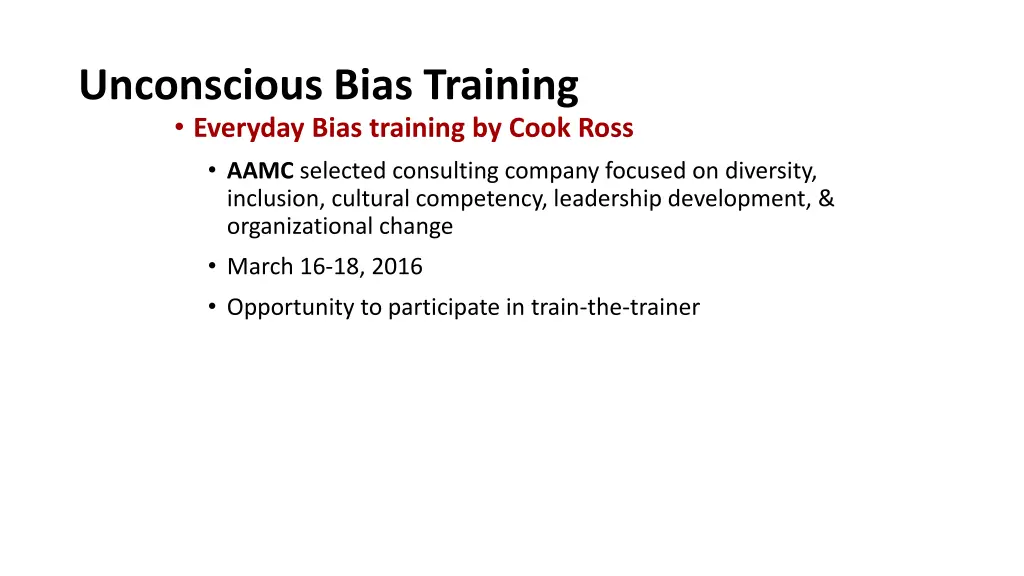 unconscious bias training everyday bias training