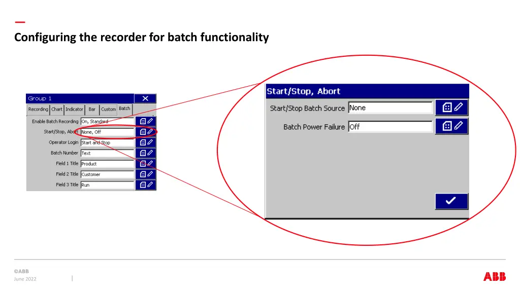 configuring the recorder for batch functionality 2