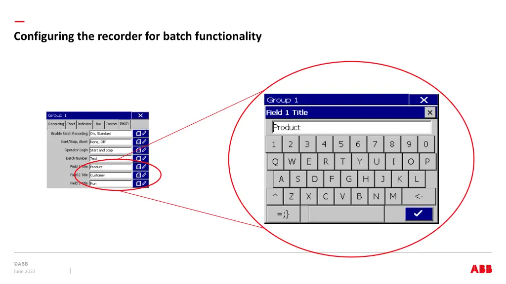 configuring the recorder for batch functionality 5