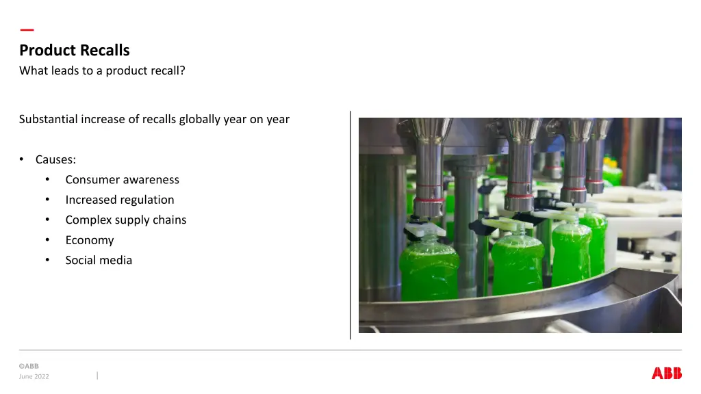 product recalls what leads to a product recall