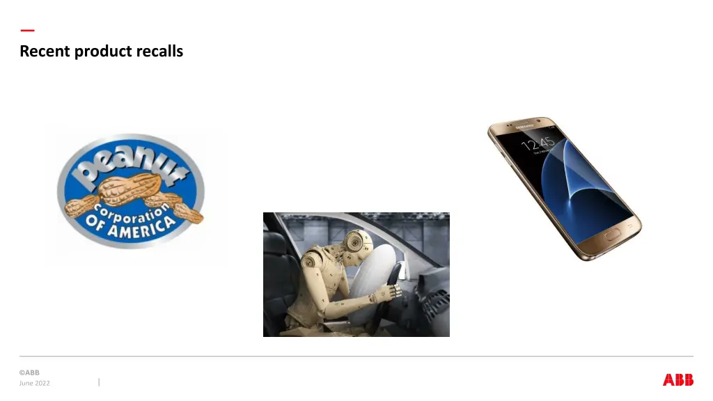 recent product recalls