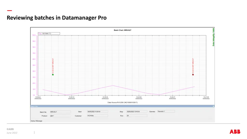 reviewing batches in datamanager pro 2