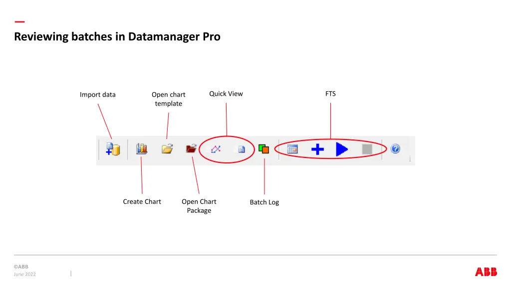 reviewing batches in datamanager pro
