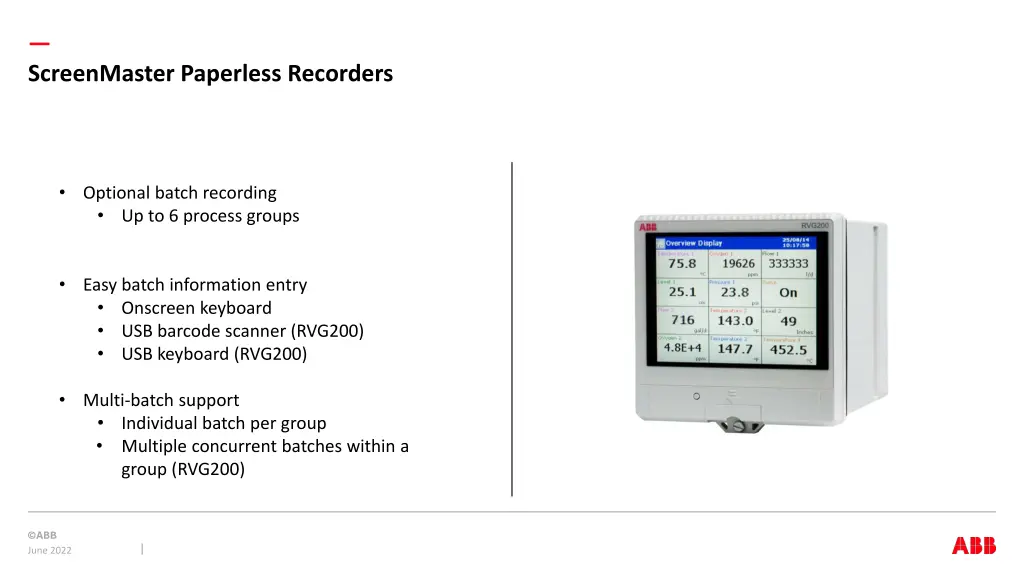 screenmaster paperless recorders