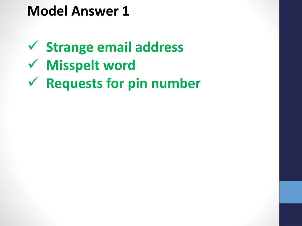 model answer 1