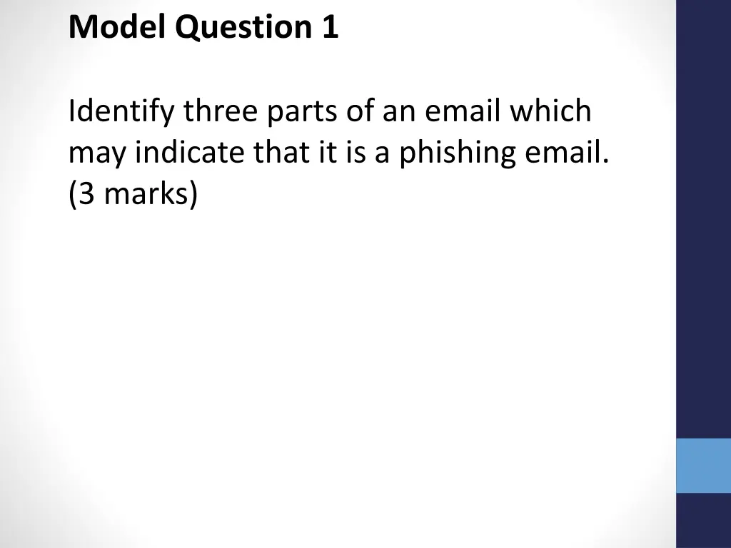 model question 1