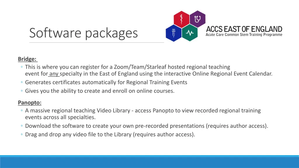 software packages