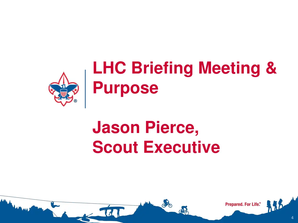 lhc briefing meeting purpose