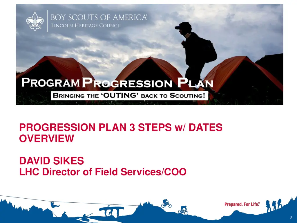 progression plan 3 steps w dates overview