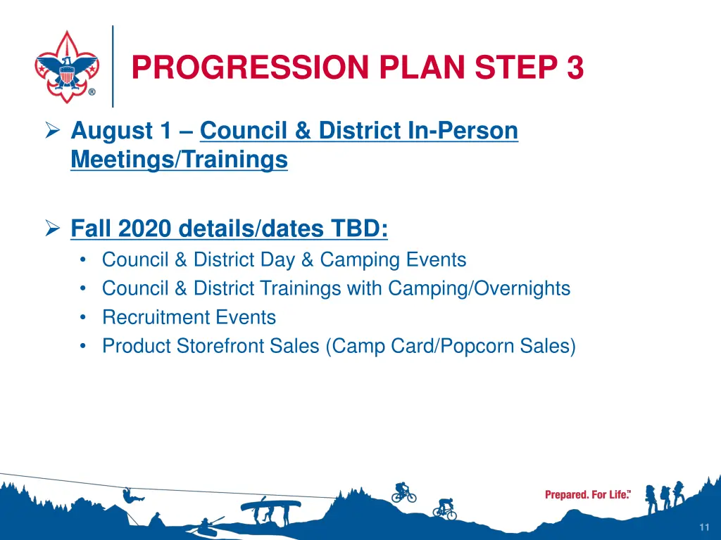 progression plan step 3