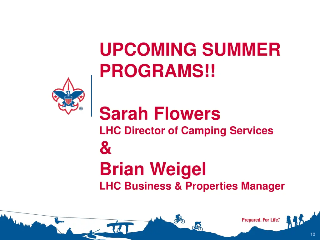upcoming summer programs