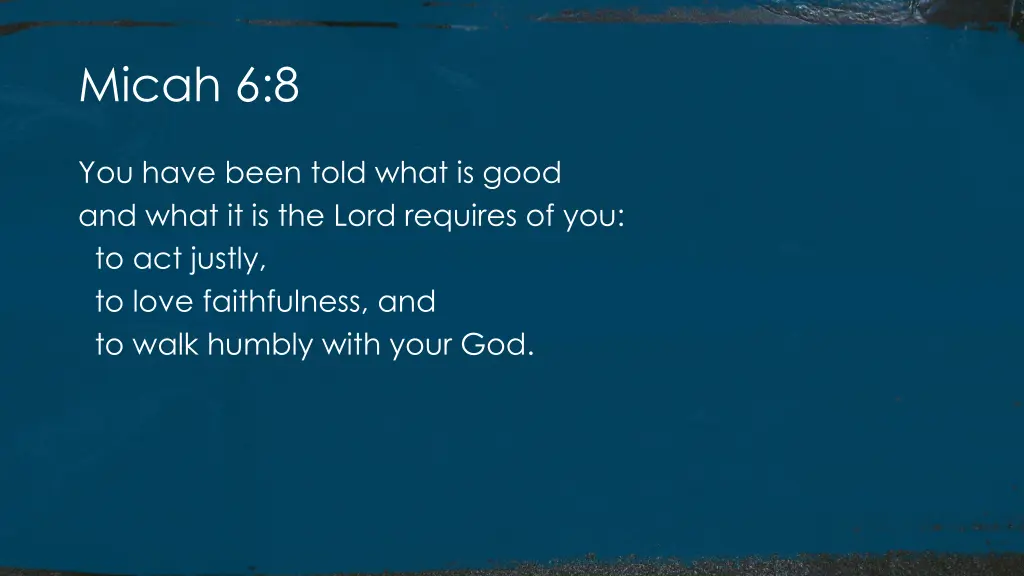 micah 6 8