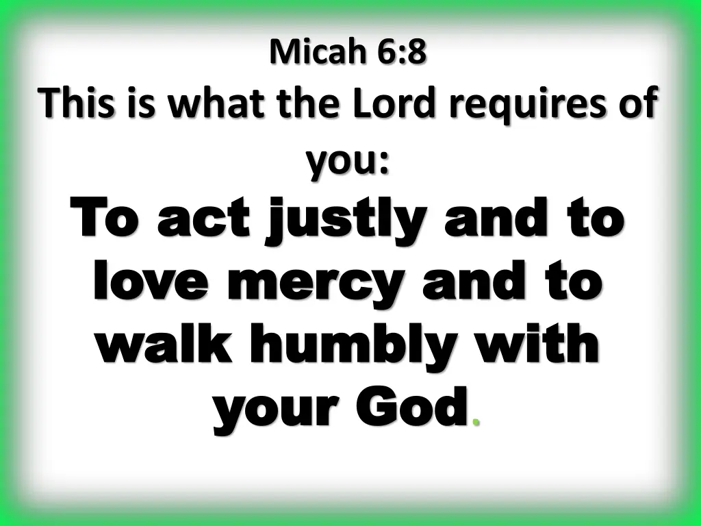 micah 6 8