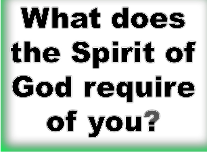 what does what does the spirit of the spirit
