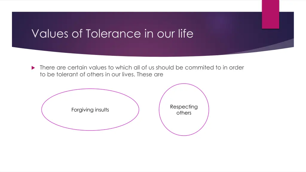 values of tolerance in our life