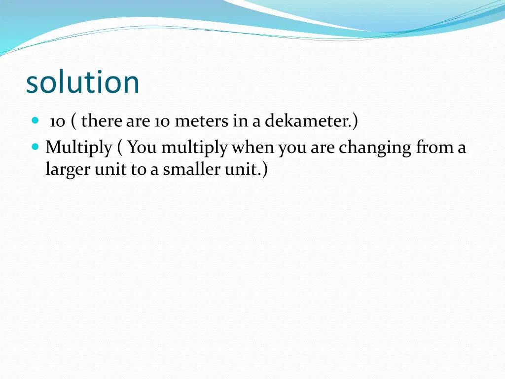 solution
