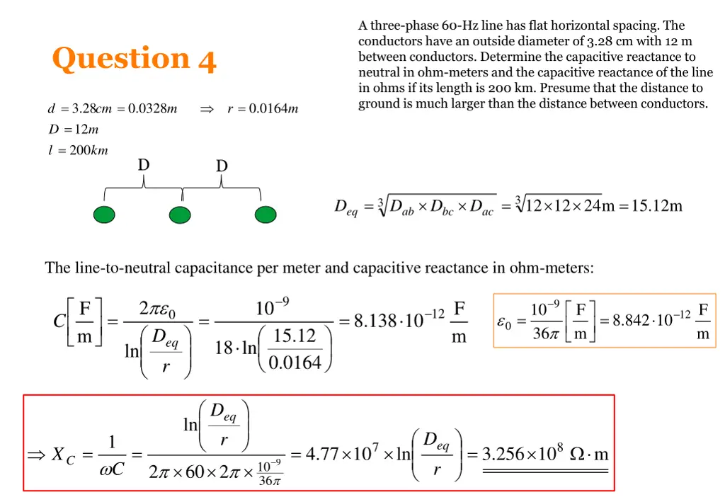 a three phase 60 hz line has flat horizontal