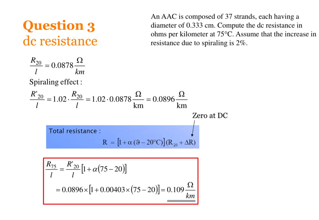 an aac is composed of 37 strands each having 1